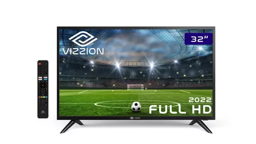 Smart TV 32” HD D-LED Rig Vizzion BR32D1SA - IPS Wi-Fi 2 HDMI 2