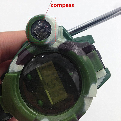 1 Par De Relojes Walkie Talkies 7 En 1 Juguete Interfono Al