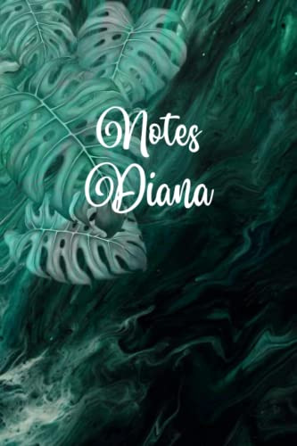 Cuaderno De Notas Personalizado Diana Con Dieño Marmol Y Mon