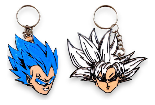 Goku Vegeta Dragon Ball Llaveros X25 Souvenirs Cumpleaños