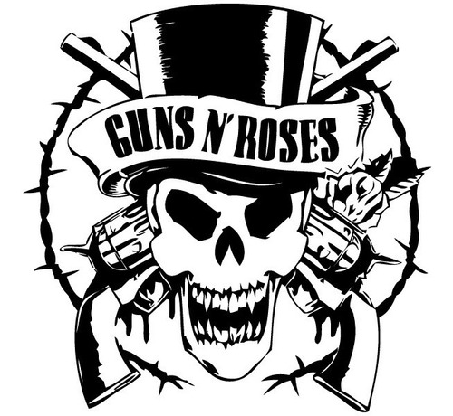 Calco Vinilo Guns Roses Banda Rock, Plotter