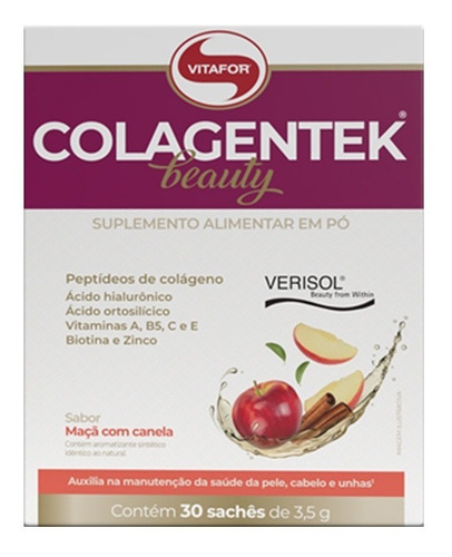 Colágeno - Colagentek Beauty Com Verisol 30 Sachês Vitafor