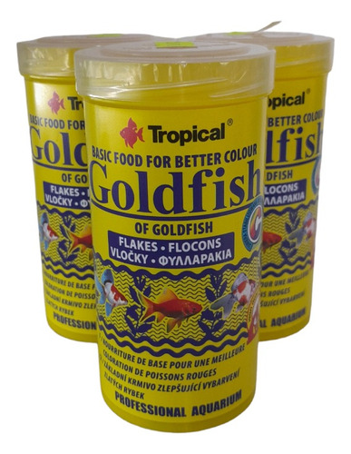 Alimento Para Peces De Agua Fría Goldfish Tropical 250 Ml