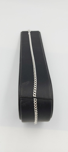 Pulsera Pulso De Pura Plata Fina Ley 925 Cubano 3mm Unisex