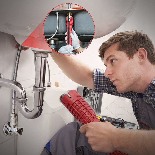 Llave De Lavabo Multifuncional Marca Marca Modelo Modelo 2 Cabeza Roja