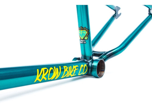 Imagen 7 de 9 de Cuadro Krow Bmx Kreaciom ¡full Cromo Street Pro! Turquesa