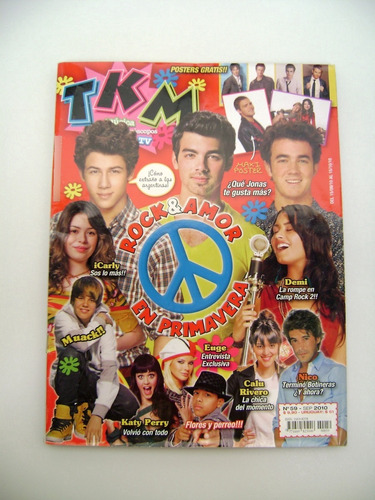 Revista Tkm Jonas Justin Poster Peter Lanzani Icarly Boedo