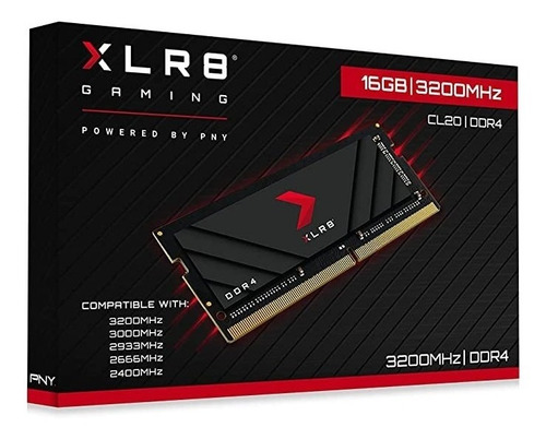 Imagem 2 de 2 de Memoria 16gb Pny Ddr4 3200mhz Xlr8 Sodim Mn16gsd43200x Note