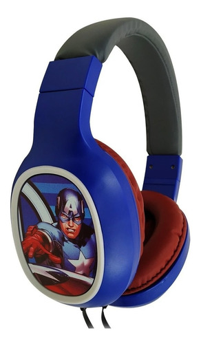 Audifono Capitan America Marvel Con Manos Libres / Lhua Color Azul