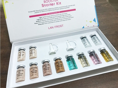 Imagen 1 de 1 de Bb Glow Kit Mixto Lan Frost 12 Viales +10 Puntas Dermapen.