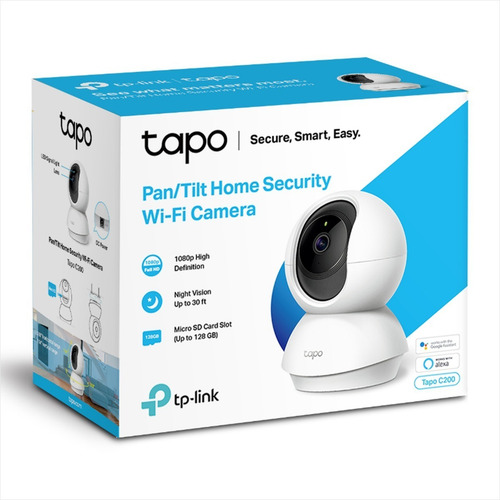 Cámara Ip Wifi Robótica Tp-link Tapo C200 + Micro Sd 64gb
