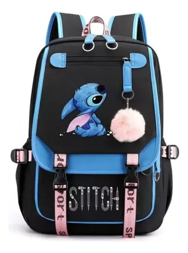 Mochila Casual De Tela Oxford Lilo And Stitch Del Mismo