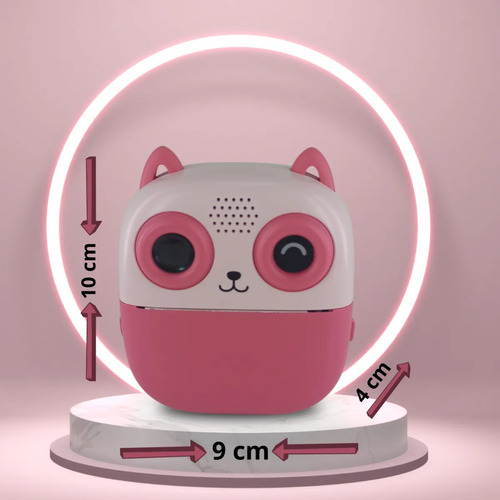 Cámara Digital Instantánea Niños Impresora Termica Video Hd Rosa