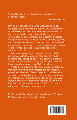 Viva O Povo Brasileiro (nova Edição), De João Ubaldo Ribeiro. Editorial Alfaguara, Capa Mole, Edição 7 Em Português, 2024