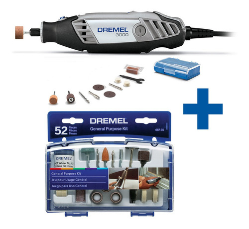 Minitorno Dremel 3000 C/ 10 Acc Y Kit Multiuso 52 Acc