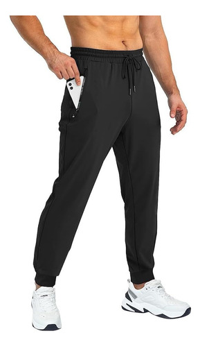 Pants Jogger Para Hombre Deportivo, Slim Fit Seda Pantalones