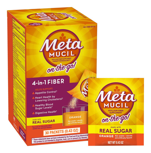 Metamucil Multi-health - Suplemento De Fibra De Psilio En P.