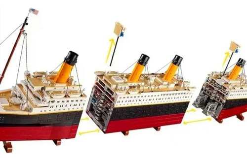 Blocos De Montar Modelo Titanic (10294) Com 9090 Peças