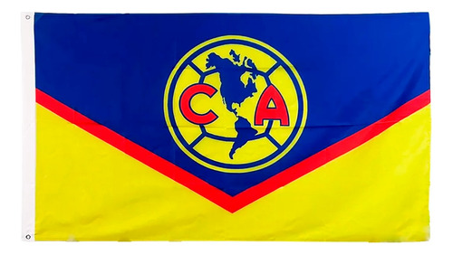 Bandera Águilas Del América Equipo Futbol Poliéster 60x90