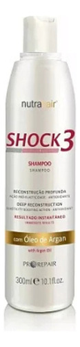 Shampoo Hidratante Shock3 Pro Repair 300ml Nutrahair