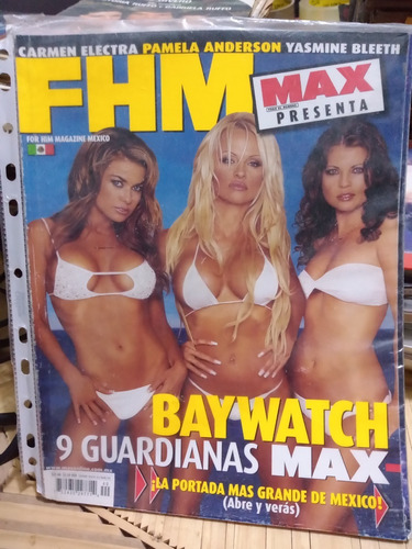 Bay Watch Guardianes De La Baia En Revista Fhm Febrero 2004