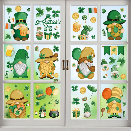 #. Adhesivos For Ventanas Con Diseño De San Patricio De Q