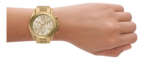 Reloj Michael Kors Bradshaw Para Mujer En Tono Dorado Mk5605