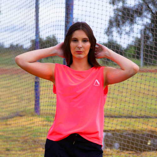 Musculosa Deportiva Mujer Amplia  Dryfit Flúo Afra Yanai