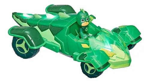 Pj Masks Gekko Vehículo Luminoso + Figura Hasbro