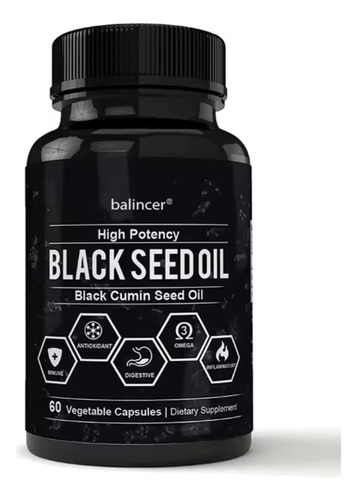 Aceite De Semilla Negra Black Seed Oil 60 Cap Sin Sabor