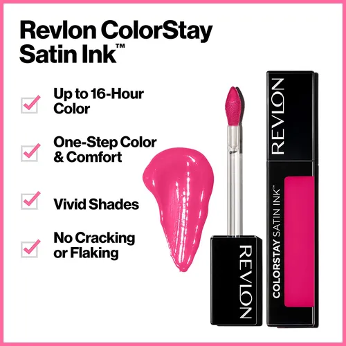 Lápiz Labial Líquido Revlon Colorstay Satin Ink 008 Mauvey D