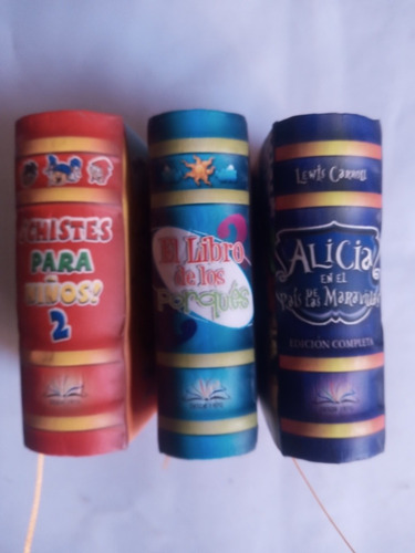 Pack 3 Minilibros. Chistes Niños/libro Porques/alicia