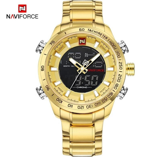 Reloj Naviforce Original De Lujo 9093 Todo Funcional 3bar