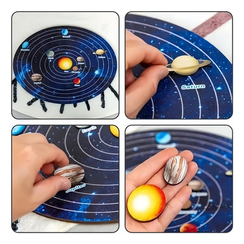 Montessori Planet Puzzle Juguetes For Niños