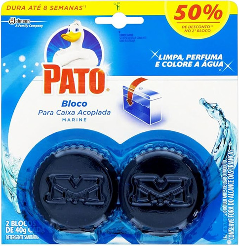 Desodorizador Sanitário Caixa Acoplada Marine 2 Unidades De 40g Cada Pato