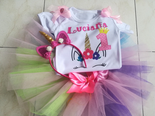 Vestido Tutu Niña Unicornio Bebe