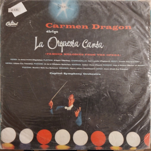 Vinilo Lp  La Orquesta Canta  Carmen Dragon (xx179