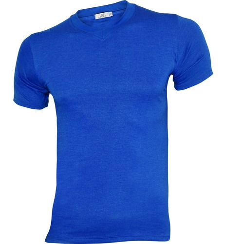 Playera Lisa Cuello V Para Hombre