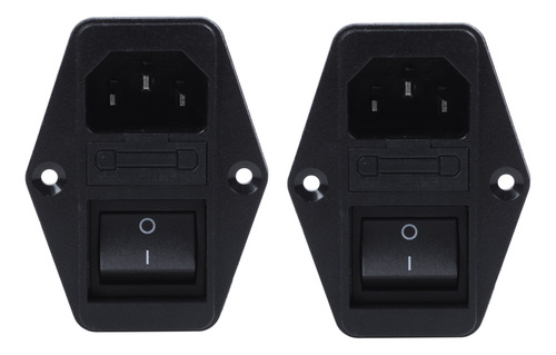 2 Terminales De Soldadura Con Filtro Emi Iec 320 C14 E Inter