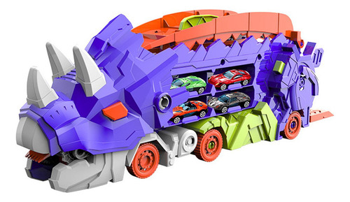 Transport Dinosaur Truck Transport Con Coches Pequeños Con 4
