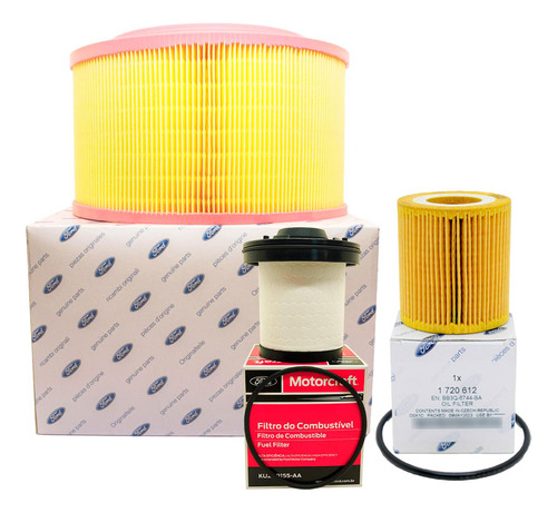 Kit Filtros Aceite + Aire + Comb Ford Ranger Diesel 2.2 3.2