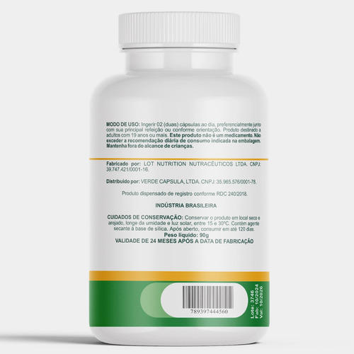 Multivitamínico Completo 180 Cápsulas Com Minerais Quelatos