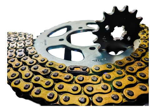 Kit De Sprocket 41/15+ Cadena Gold Veloci Dmenthor Gtr250r