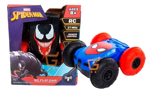 Venom Vs Spiderman Control Remoto Carro Pilas Doble Caramarv