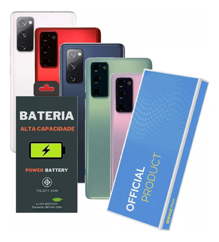 Kit Battria + Tampa Com Lente Para Galaxy S20 Fe G780 + Novo
