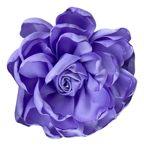 Tecido De Cetim Rosa Flor Grandes Broches Lapela Pinos