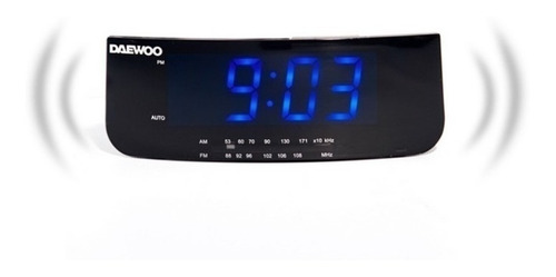 Radio Reloj Alarma Am/fm Display Led 1,2pp Daewoo