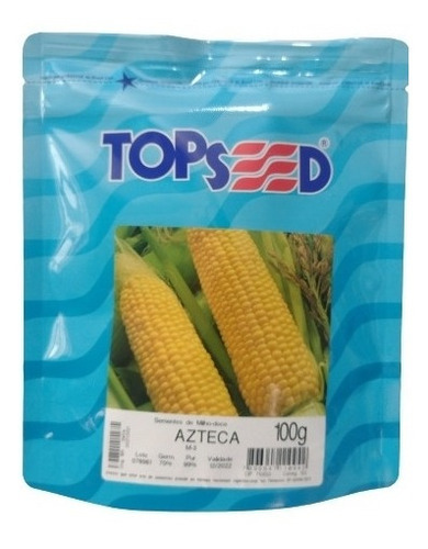 Sementes De Milho Doce Azteca Pcte Topseed C/ 100 Gramas