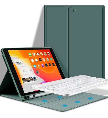 Carcasa Con Teclado Iluminado Para iPad 8ª Generación 10.2