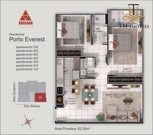 Apartamento Novo Para Venda No Bairro Tabuleiro, Em Camboriú!!! R$ 363.000,00 - Ap0831